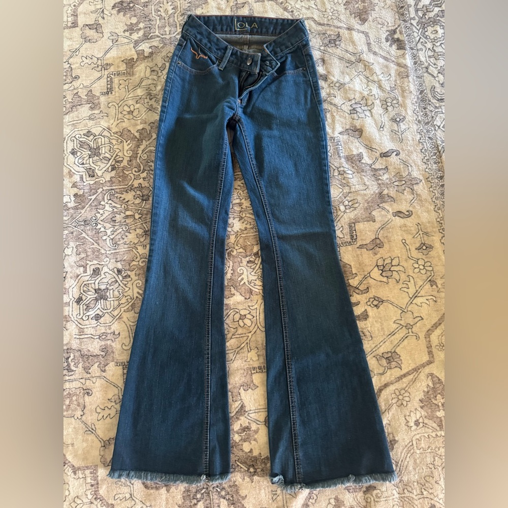 Kimes Ranch Blue Flare Wide Leg Jeans